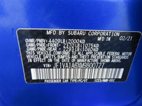 Used 2021 Subaru WRX AWD/4WD image 36