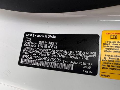 Used 2017 BMW M4 Convertible w/ Executive Package image 41