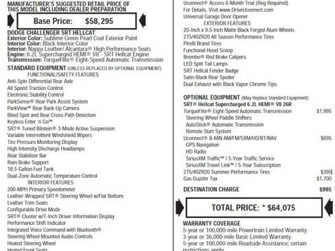 Used 2015 Dodge Challenger SRT Hellcat image 45