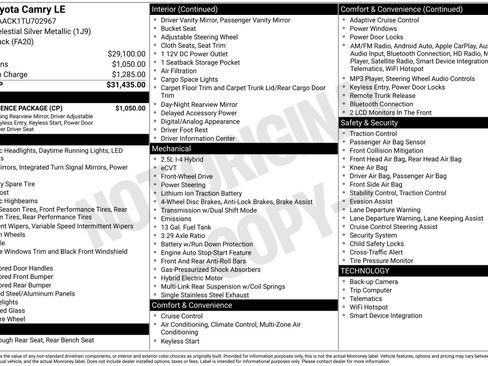 Used 2026 Toyota Camry LE w/ Convenience Package image 31