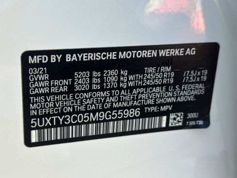 Used 2021 BMW X3 sDrive30i w/ Premium Package RWD image 27