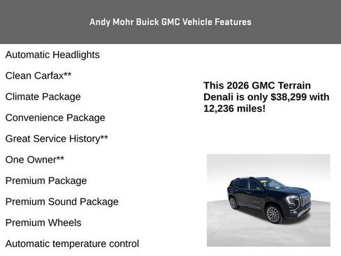 Used 2026 GMC Terrain Denali w/ LPO, Floor Liner Package AWD/4WD image 8