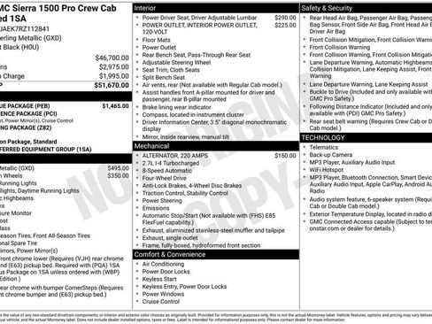 Used 2024 GMC Sierra 1500 Pro w/ Pro Value Package AWD/4WD image 6
