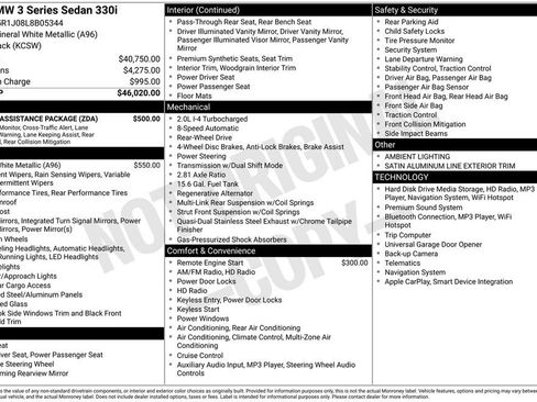 Used 2020 BMW 330i Sedan w/ Driving Assistance Package image 3
