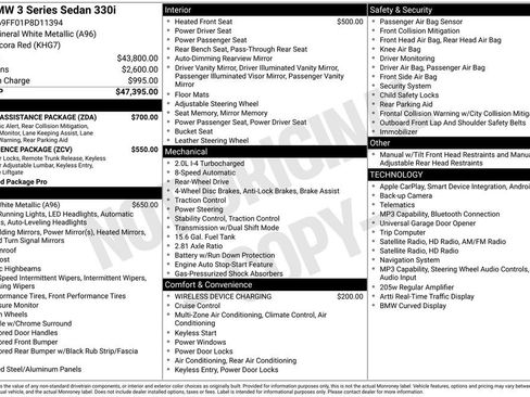 Used 2023 BMW 330i Sedan w/ Driving Assistance Package RWD image 4