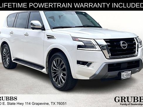 Used 2023 Nissan Armada Platinum w/ Captain's Chairs Package image 1