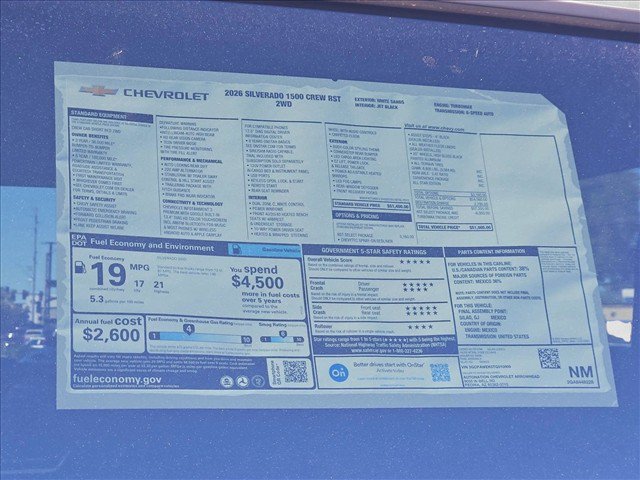 New 2026 Chevrolet Silverado 1500 RST w/ RST Select Package RWD image 17