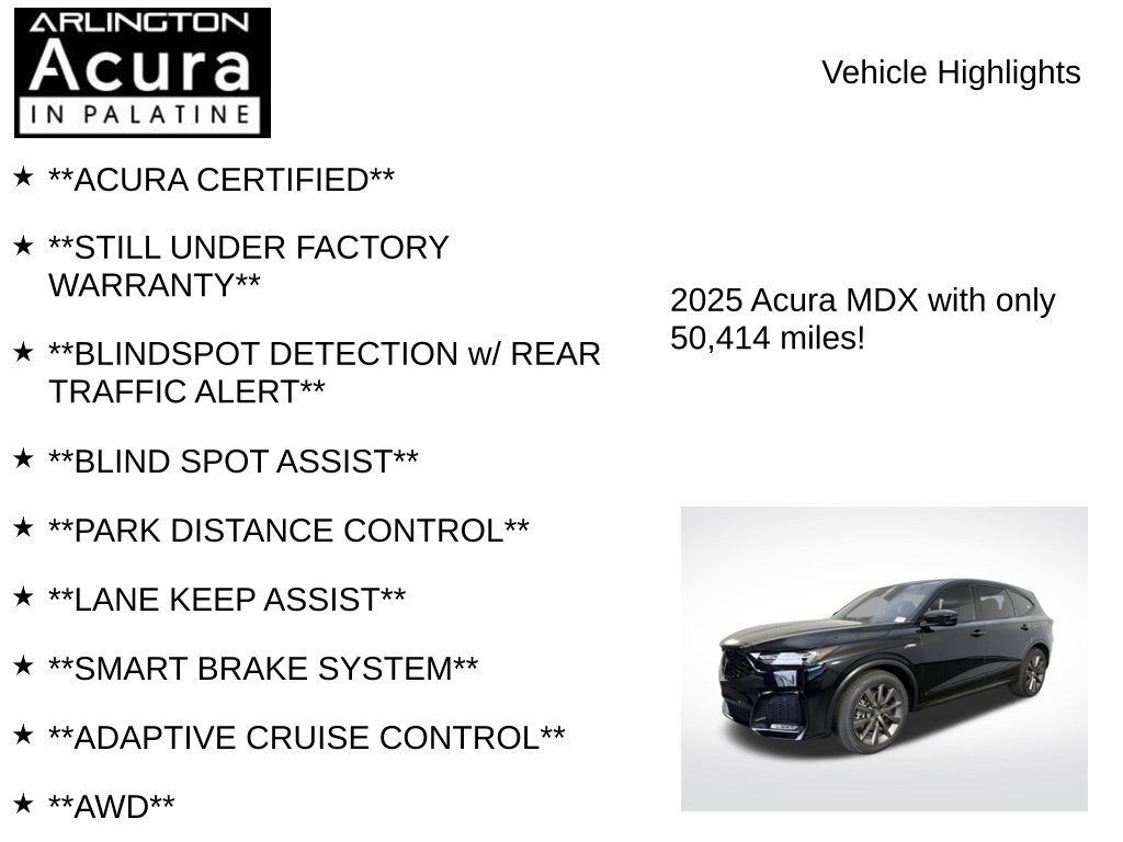 Used 2025 Acura MDX A-Spec AWD/4WD image 7