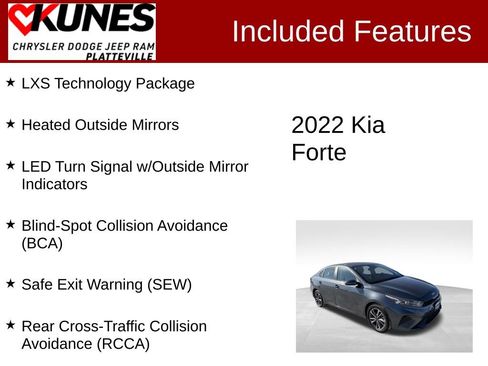 Used 2022 Kia Forte LXS w/ LXS Technology Package image 2