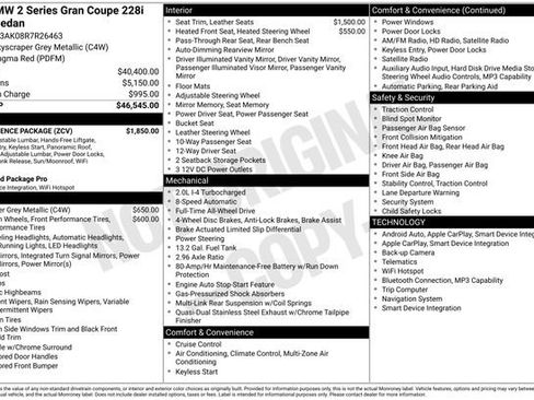 New 2024 BMW 228i xDrive Gran Coupe w/ Convenience Package image 11
