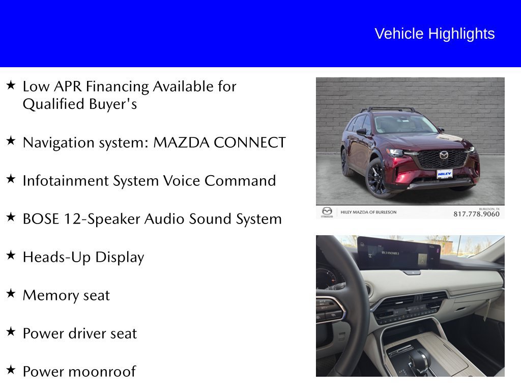Certified 2026 MAZDA CX-90 3.3 Turbo S w/ Premium Package AWD/4WD image 10