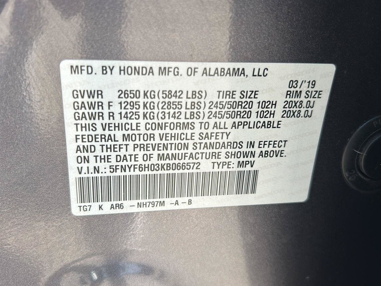 Used 2019 Honda Pilot Elite image 36