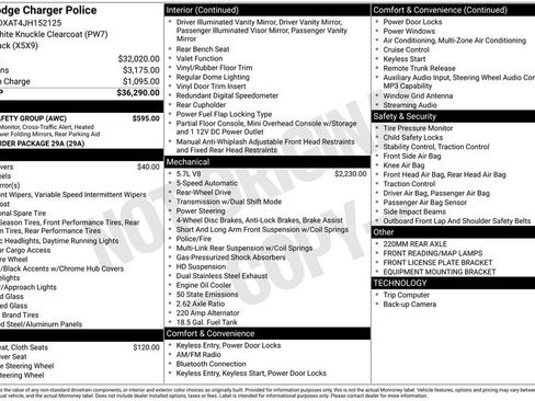 Used 2018 Dodge Charger Police w/ Fleet Safety Group image 6