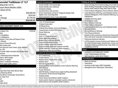 Used 2026 Chevrolet TrailBlazer LT AWD/4WD image 3