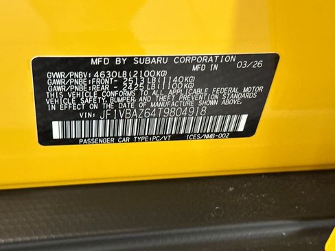 New 2026 Subaru WRX tS AWD/4WD image 32