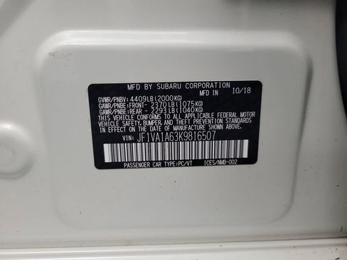 Used 2019 Subaru WRX Base (M6) image 19