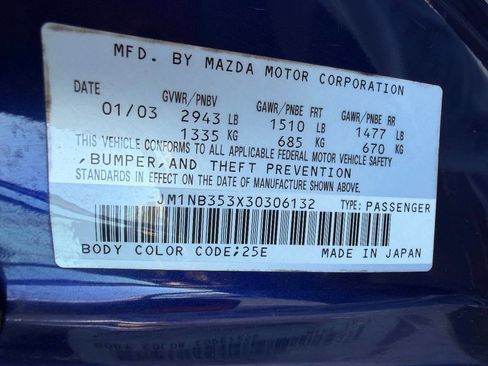 Used 2003 MAZDA MX-5 Miata LS image 18