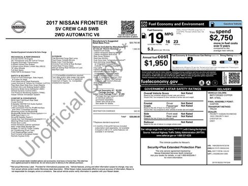 Used 2017 Nissan Frontier SV w/ SV Value Truck Package RWD image 18