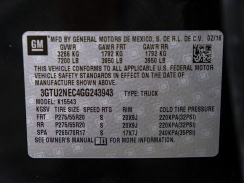 Used 2016 GMC Sierra 1500 SLT w/ All-Terrain Package image 58