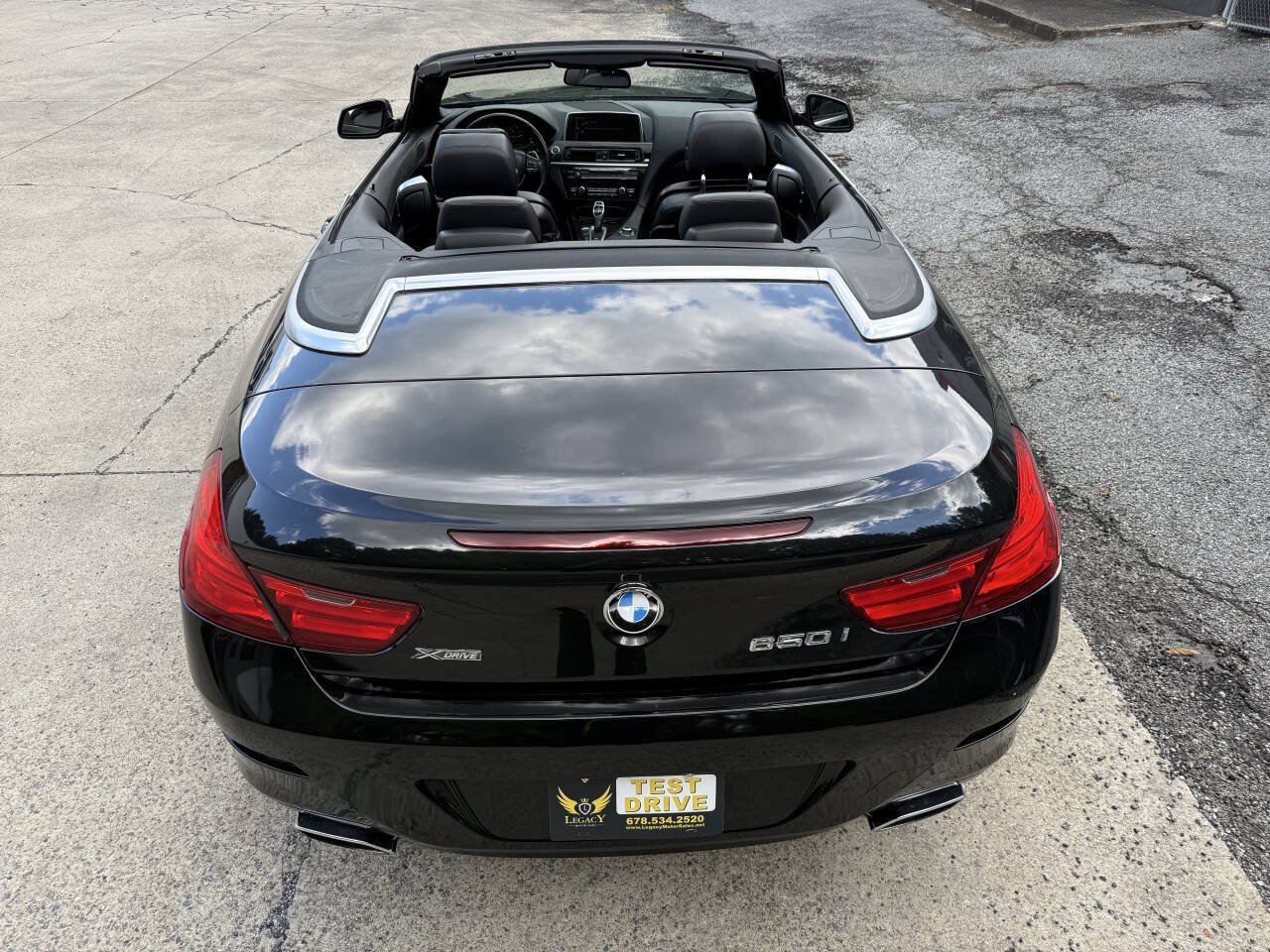 Used 2013 BMW 650i xDrive Convertible w/ Cold Weather Pkg AWD/4WD image 12