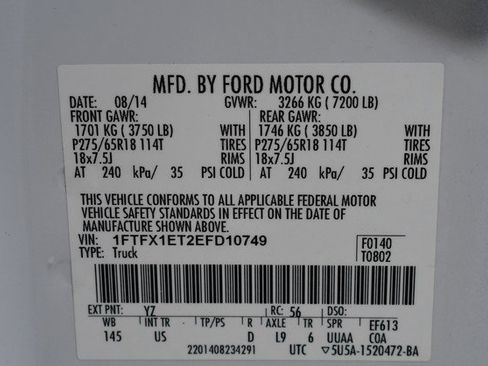 Used 2014 Ford F150 XLT w/ Equipment Group 302A Luxury image 33