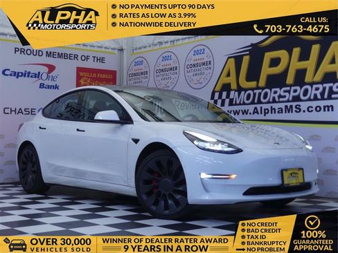 Used 2022 Tesla Model 3 Performance AWD/4WD image 1