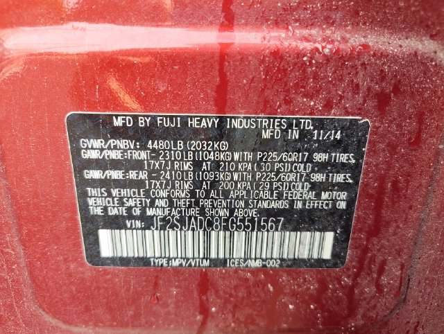 Used 2015 Subaru Forester 2.5i Premium w/ Protection Package #1 AWD/4WD image 9