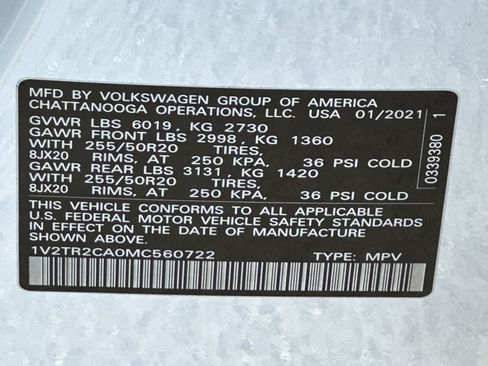 Used 2021 Volkswagen Atlas SEL Premium AWD/4WD image 31