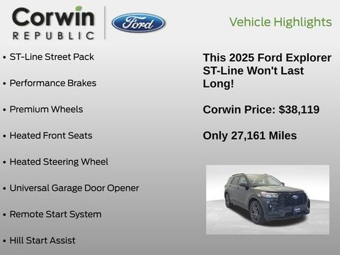 Used 2025 Ford Explorer ST-Line w/ ST-Line Street Pack image 7