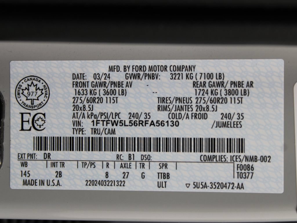 Used 2024 Ford F150 Lariat w/ Equipment Group 502A High AWD/4WD image 81