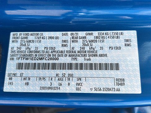 Certified 2021 Ford F150 Lariat w/ Max Trailer Tow Package AWD/4WD image 36