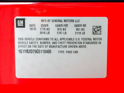 Used 2016 Chevrolet Corvette Stingray Coupe RWD image 56