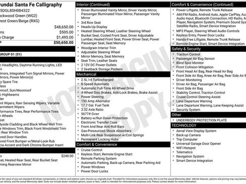 Certified 2025 Hyundai Santa Fe Calligraphy image 6
