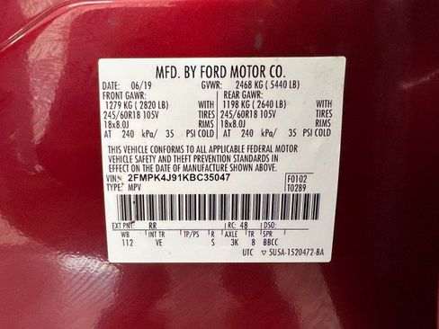 Used 2019 Ford Edge SEL w/ Equipment Group 201A AWD/4WD image 24