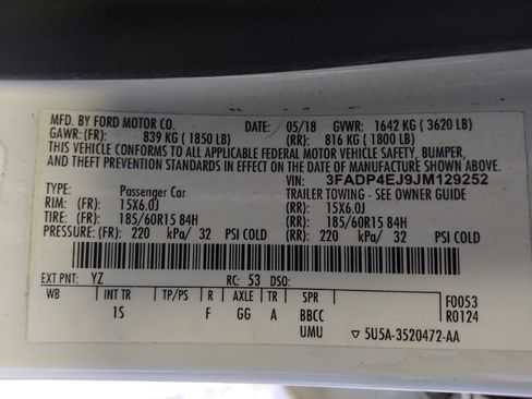 Used 2018 Ford Fiesta SE w/ Cold Weather Package FWD image 33