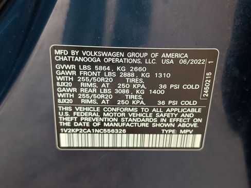 Used 2022 Volkswagen Atlas SE AWD/4WD image 30