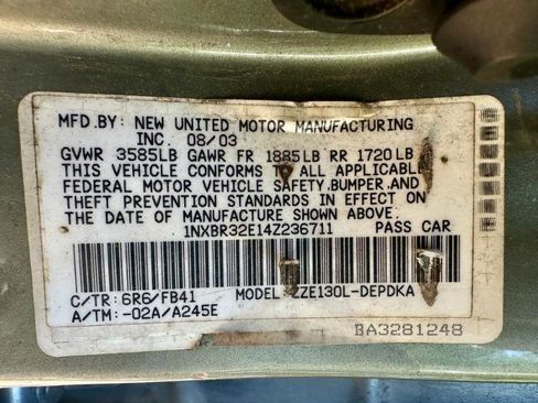 Used 2004 Toyota Corolla LE image 10