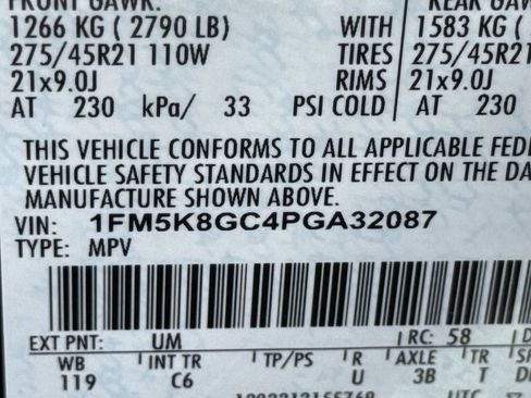 Used 2023 Ford Explorer ST w/ Equipment Group 401A AWD/4WD image 35