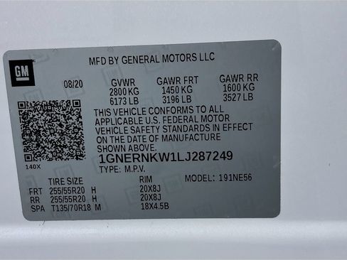 Used 2020 Chevrolet Traverse High Country w/ LPO, Floor Liner Package FWD image 34