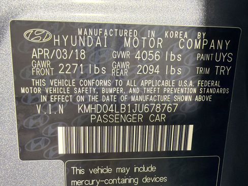 Used 2018 Hyundai Elantra Sport FWD image 18