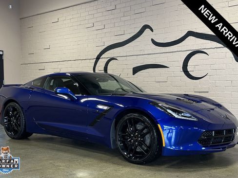 Used 2016 Chevrolet Corvette Stingray Coupe w/ Carbon Flash Badge Package RWD image 1