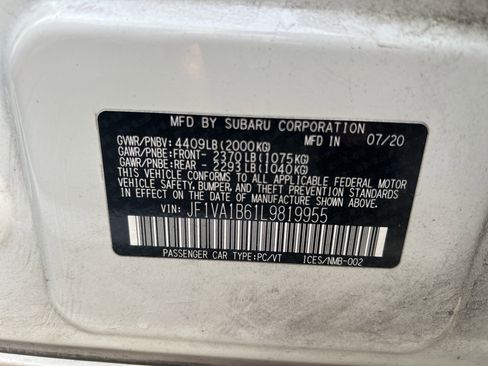 Used 2020 Subaru WRX Premium w/ Performance Package image 37