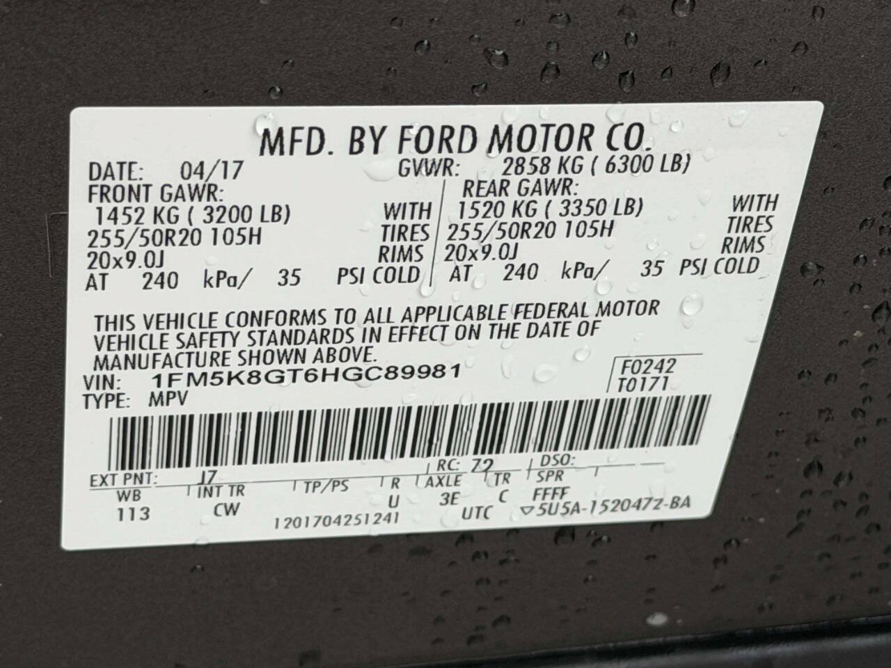 Used 2017 Ford Explorer Sport w/ Equipment Group 401A AWD/4WD image 20