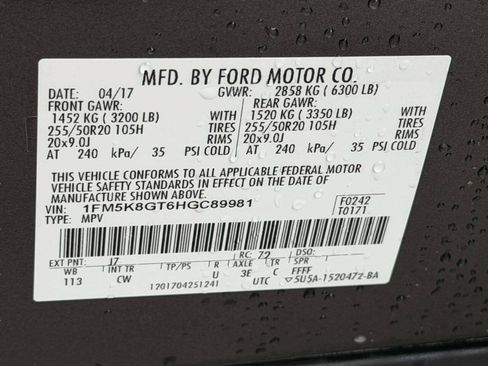 Used 2017 Ford Explorer Sport w/ Equipment Group 401A AWD/4WD image 20