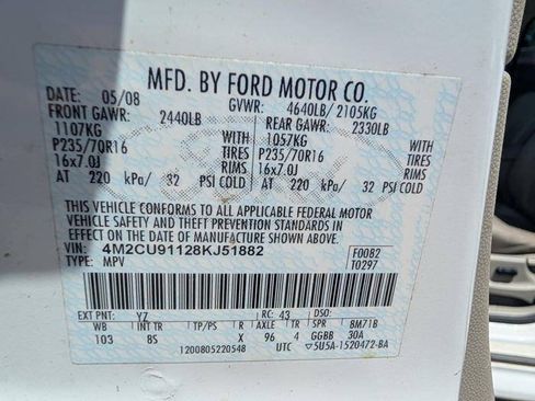 Used 2008 Mercury Mariner 4WD V6 image 43