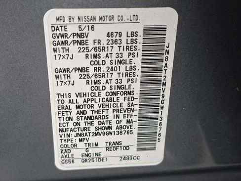 Used 2016 Nissan Rogue SV image 33