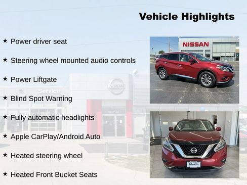 Used 2018 Nissan Murano SL w/ Moonroof Package AWD/4WD image 8