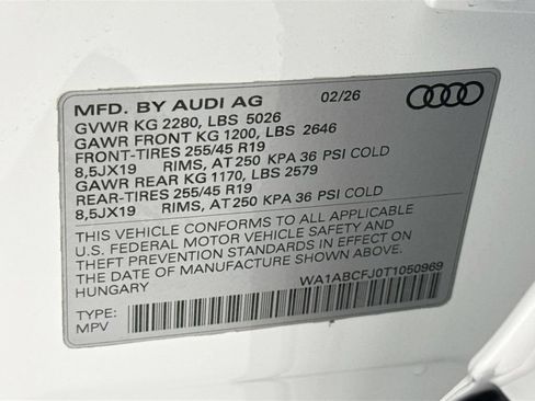 Used 2026 Audi Q3 quattro 2.0T w/ Driver Assistance Package AWD/4WD image 35