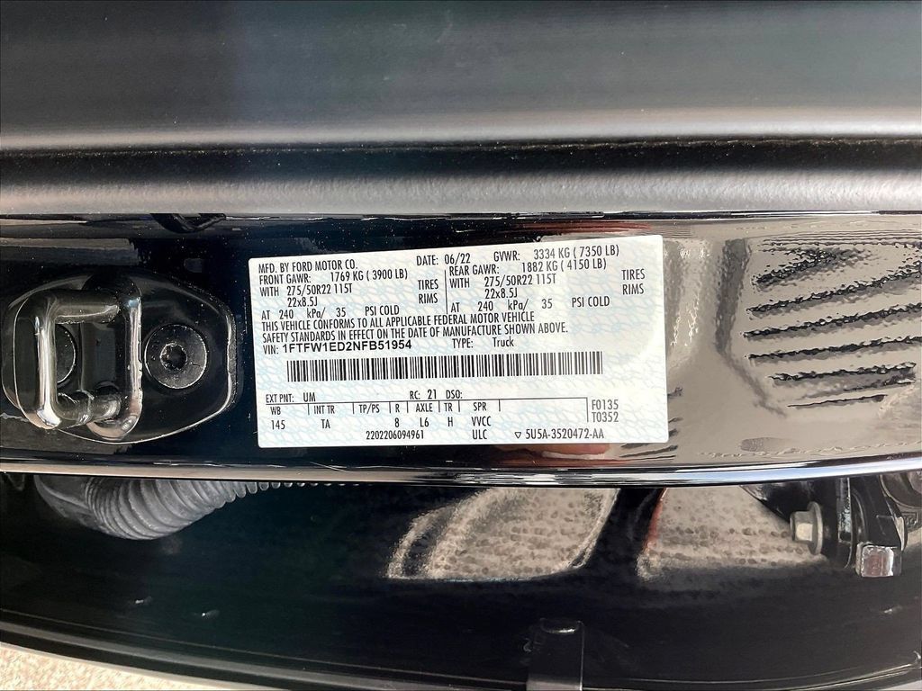 Used 2022 Ford F150 Limited AWD/4WD image 22
