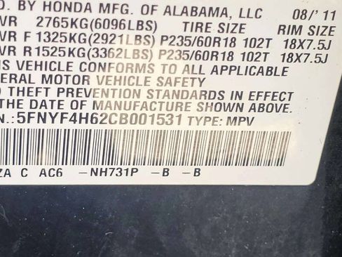 Used 2012 Honda Pilot EX-L image 12